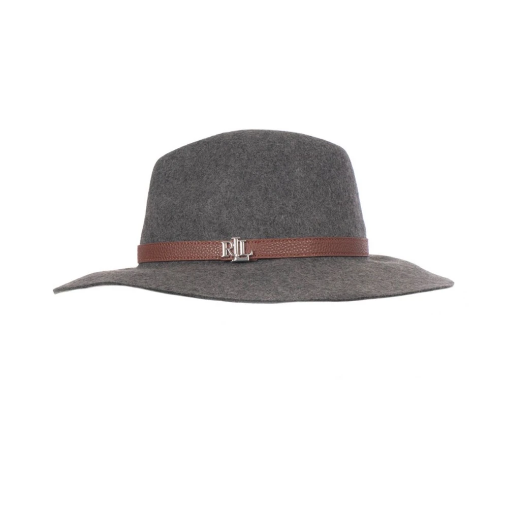 Ralph Lauren Wol-Fedora-Hoed Gray Dames