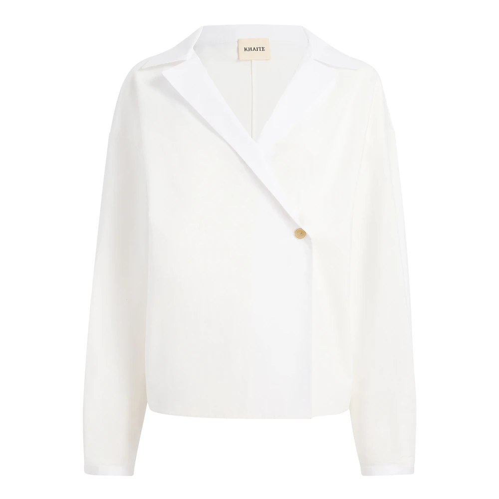 Khaite Witte Wrap Top voor Vrouwen White Dames