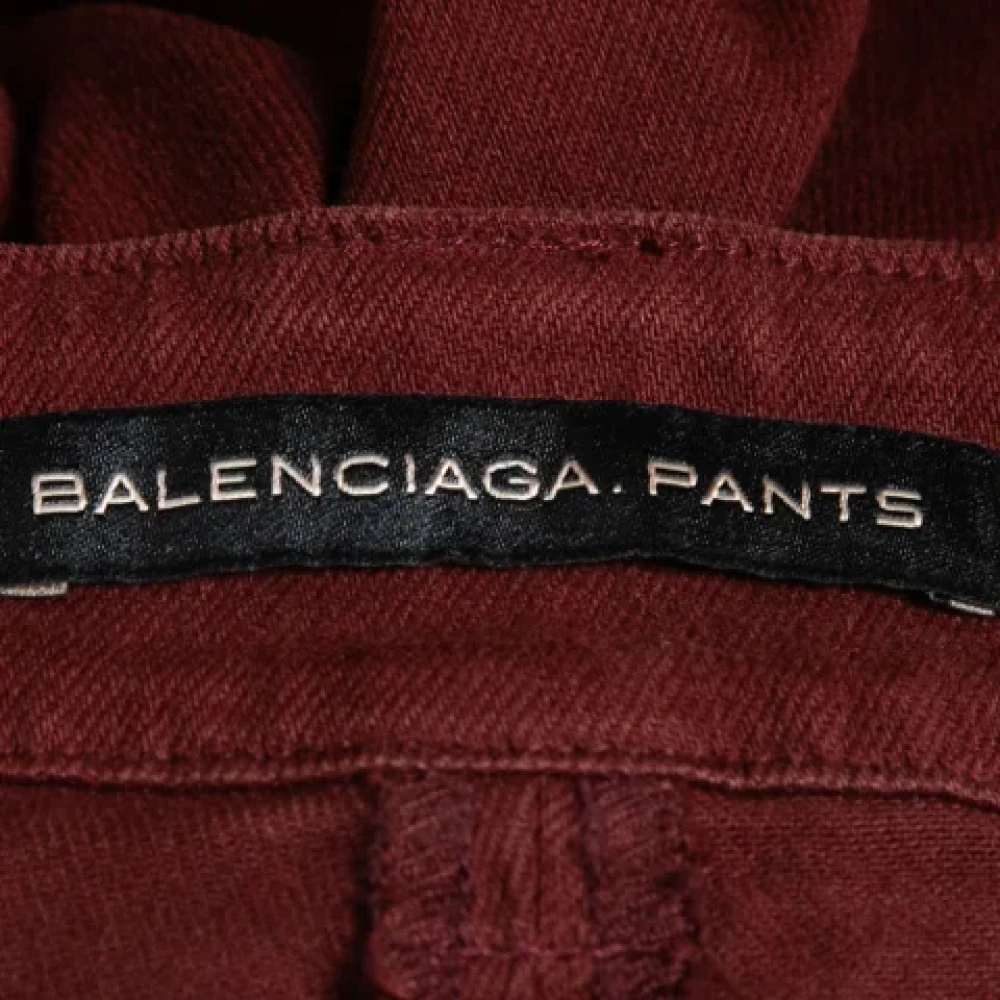 Balenciaga Vintage Pre-owned Cotton bottoms Brown Dames