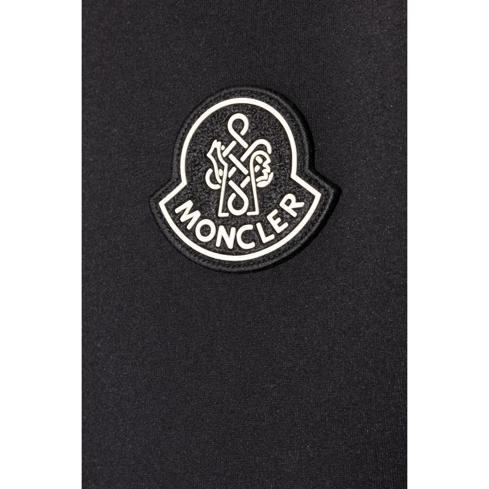 Moncler Sweatshirt met logo Black Heren