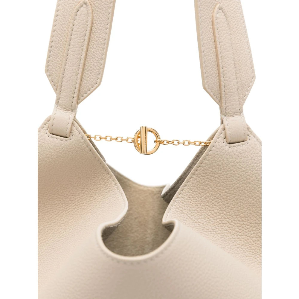 Khaite Beige Leren Schoudertas Beige Dames