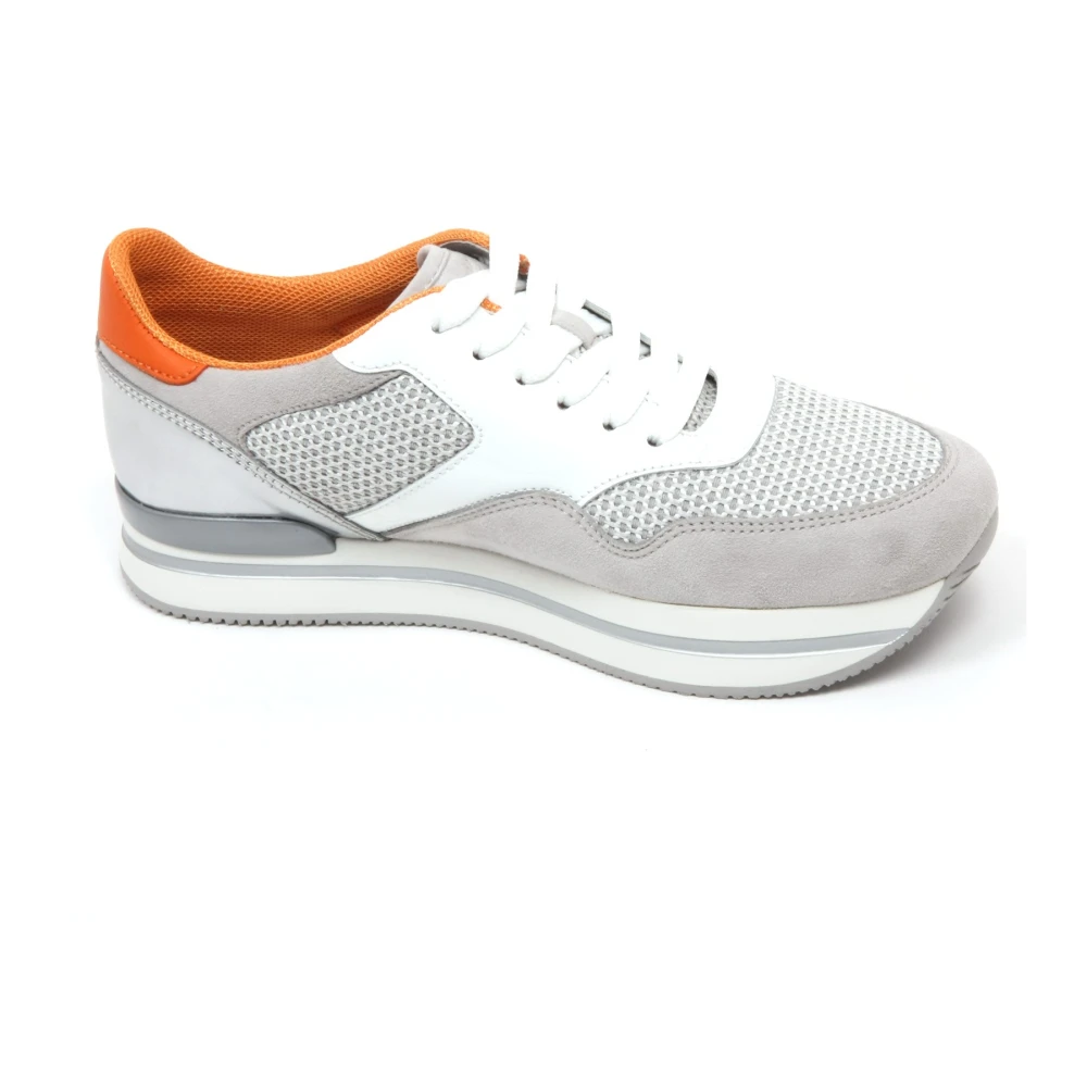 Hogan Witte Schoen Zonder Veters Dames Schoenen Grijs