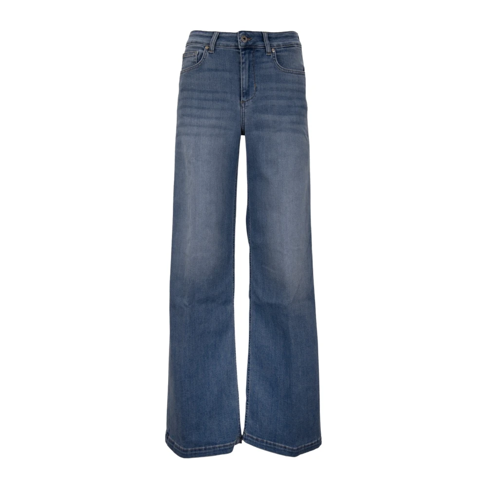 Liu Jo Vrouw Blauw Jeans Dames, W31, Katoen, Wide Jeans