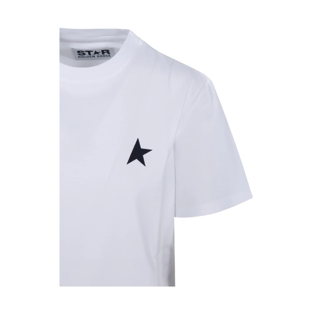 Golden Goose White Star Regular T-Shirt White Dames