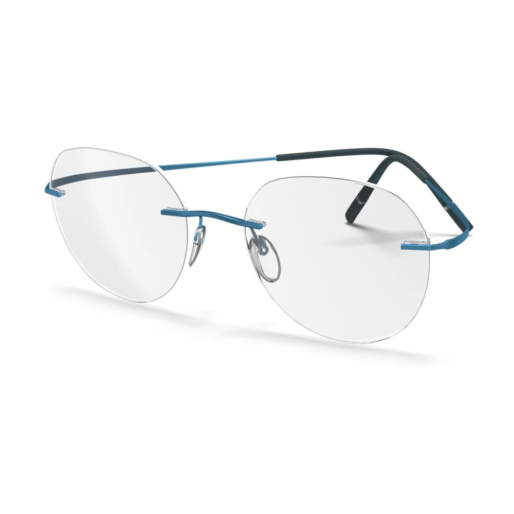 Silhouette Unisex Blue Glasses, 49 Mm, Titan Minimal Art Optical Frame