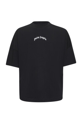 t-shirt-med-kontrasterande-logotyp-oversized-svart