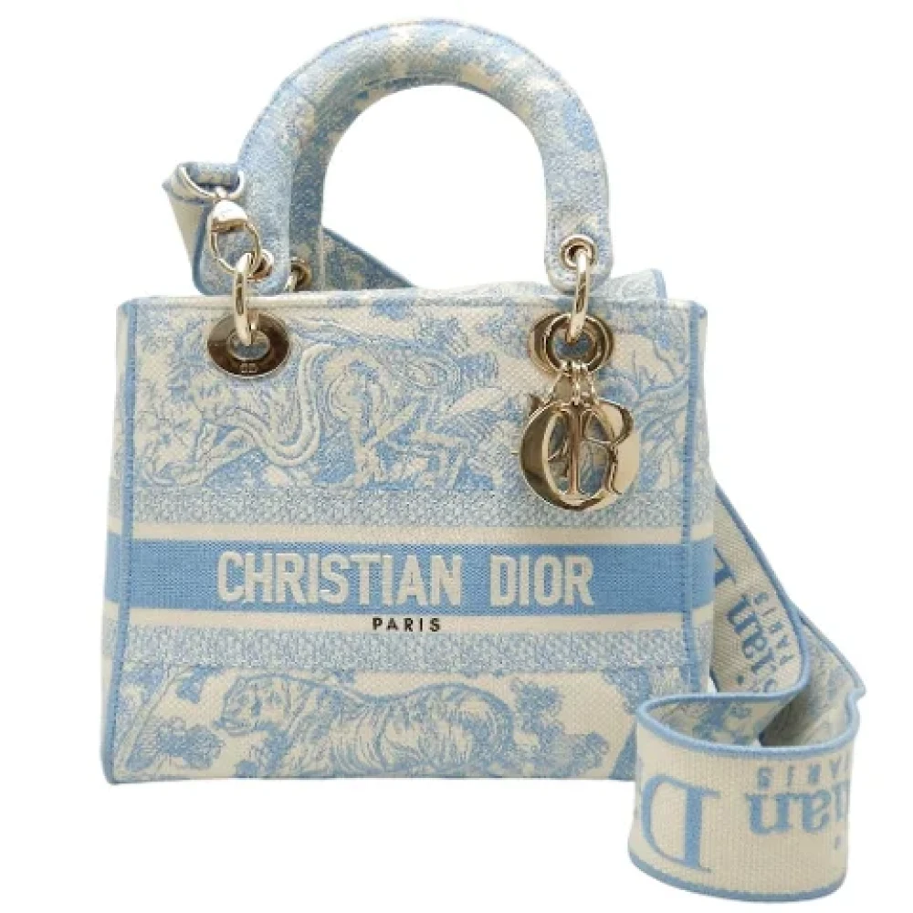 Dior Vintage Pre-owned Canvas dior-bags Blue Dames