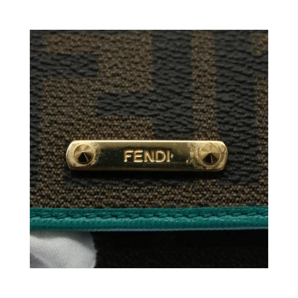 Fendi Vintage Pre-owned Canvas key-holders Brown Dames