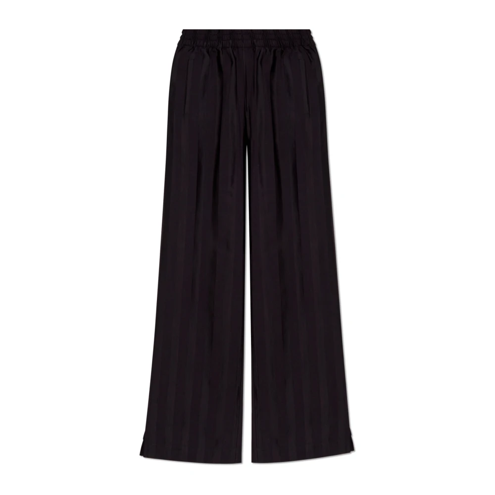 Golden Goose Gestreepte Broek Black Dames