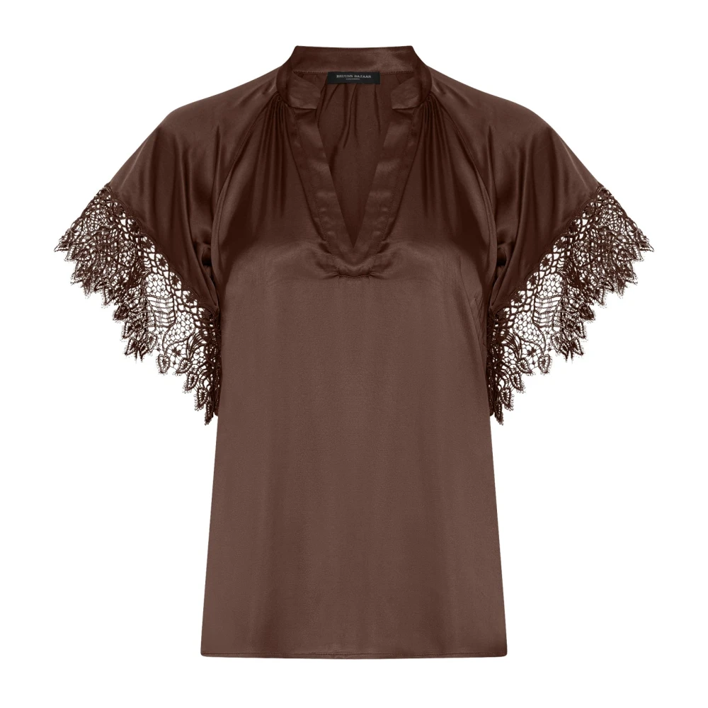 Bruuns Bazaar Women's Brown Blouses, S, Korthalsia Bb Winy Blouse