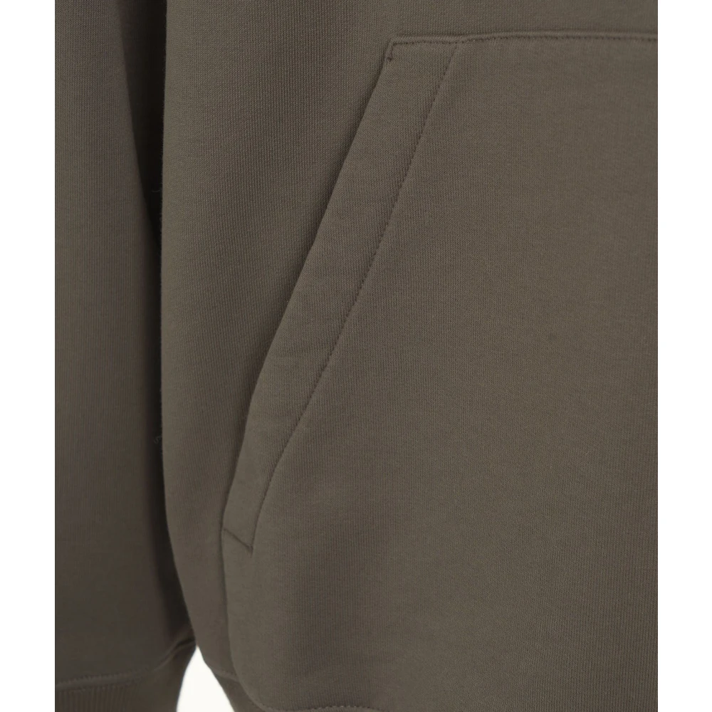 Lanvin Bruine hoodie met kangoeroezak Brown Heren