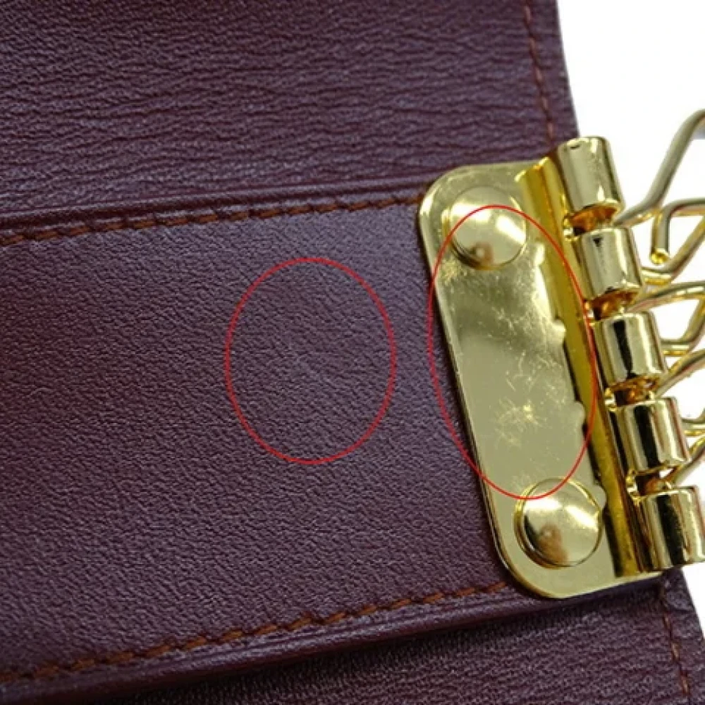 Cartier Vintage Pre-owned Leather home-office Brown Dames
