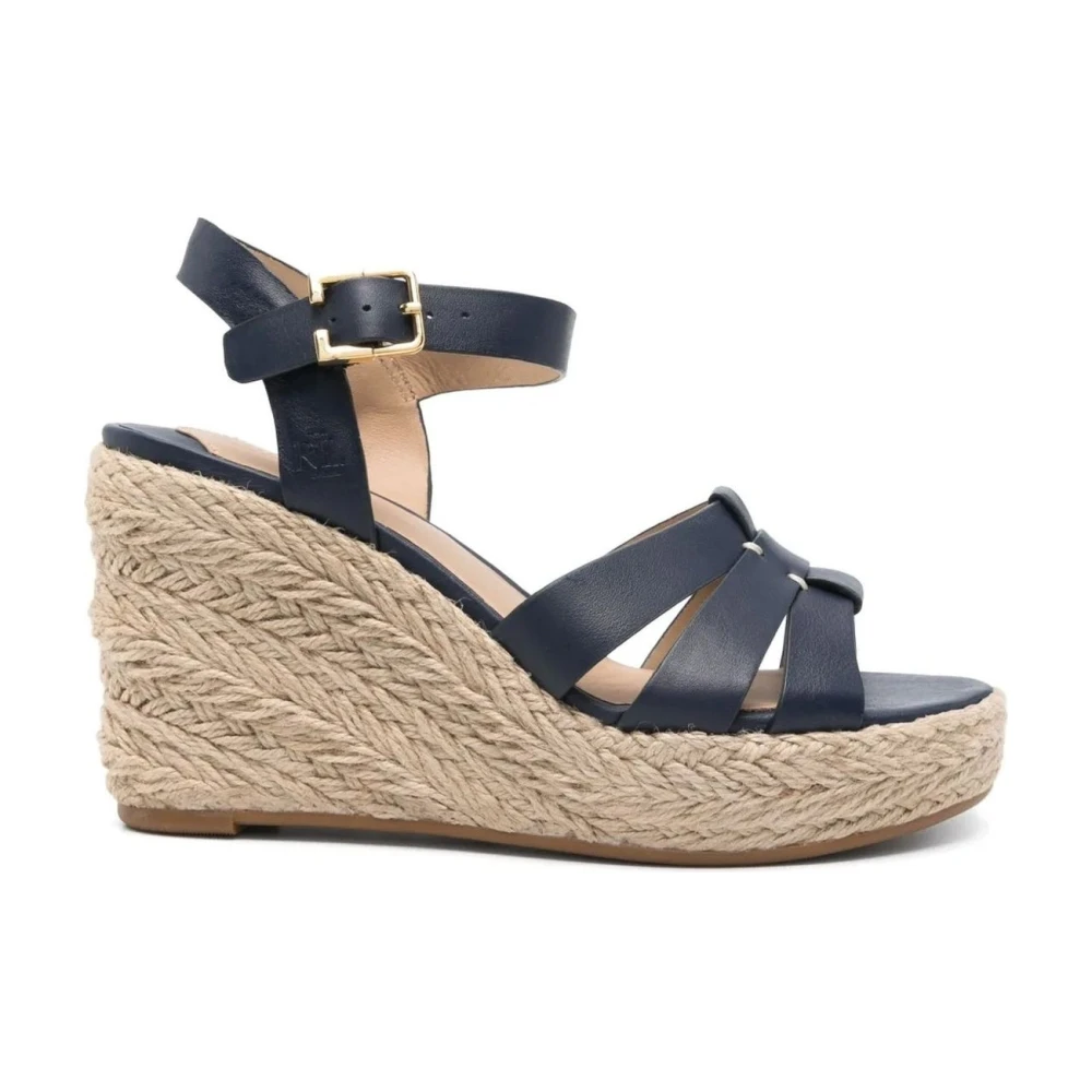 Ralph Lauren Donna Blu Soffia Espadrilles Wedge