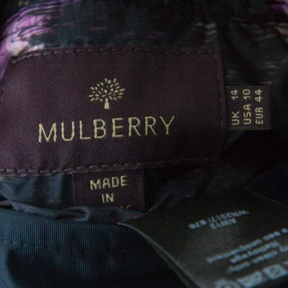 Mulberry Pre-owned Fabric outerwear Blue Dames