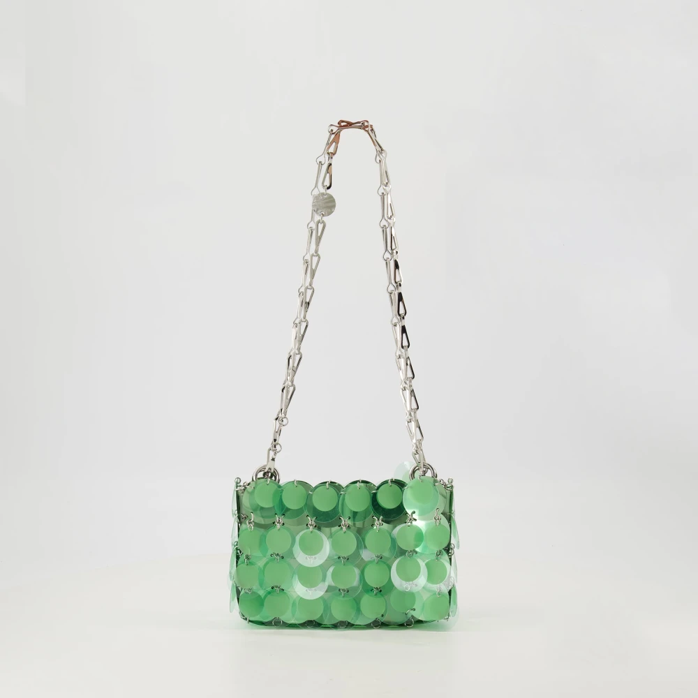 Paco Rabanne Sparkle Disc Tas Groen Zilver Elegant Green Dames