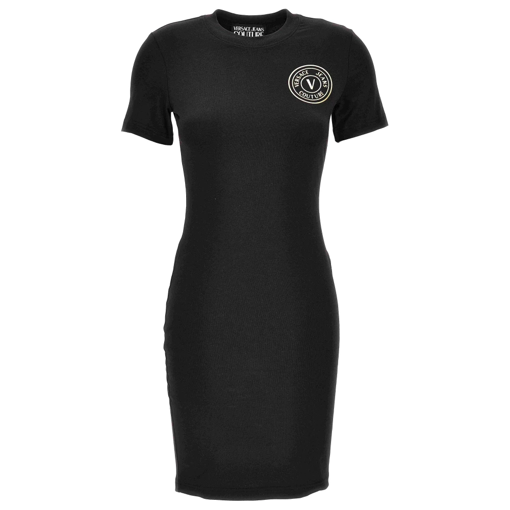 Versace Jeans Couture Damen Schwarz Kleider, K, 2XSgröße: