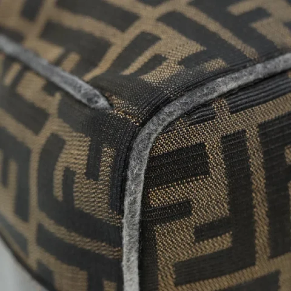 Fendi Vintage Pre-owned Canvas pouches Brown Dames