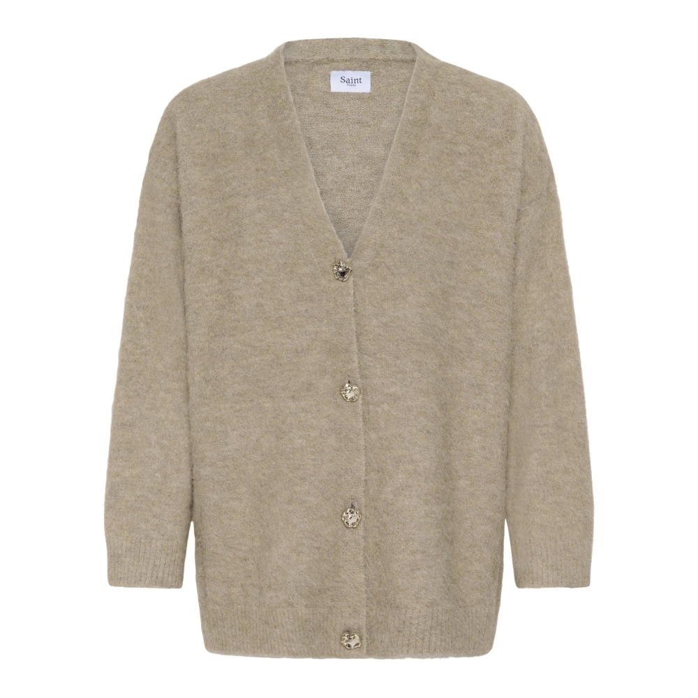 Saint Tropez , Damen, Strickwaren, Beige, M