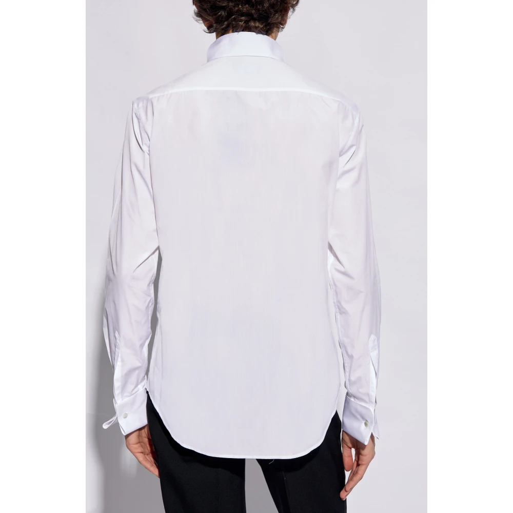 Emporio Armani Katoenen shirt White Heren