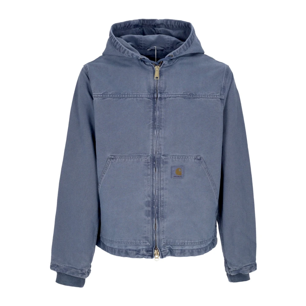 Carhartt WIP Storm Blauwe Lichtgewicht Hoodie Jas Blue Heren