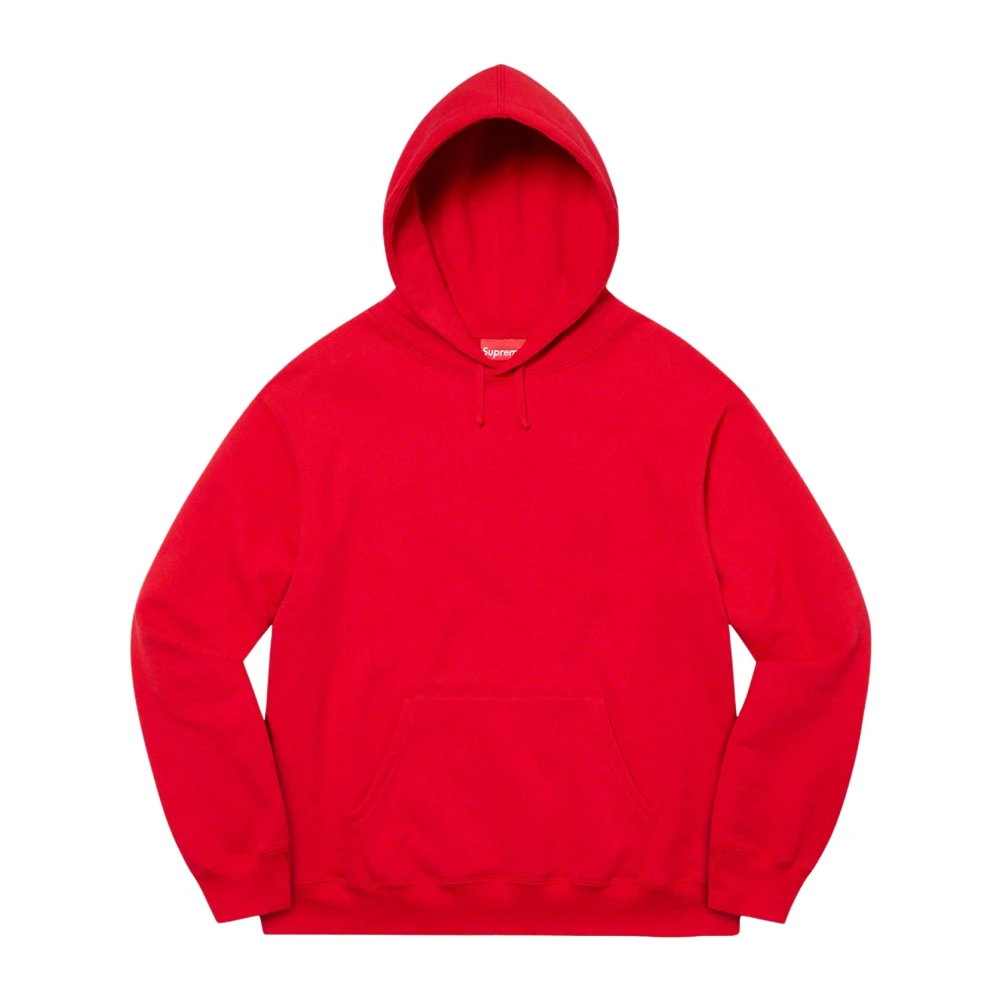 Supreme Rode Satijnen Appliqué Hoodie Beperkte Oplage Red Heren