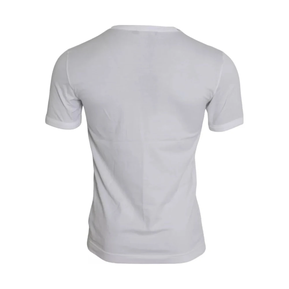 Dolce & Gabbana Witte Liefde Koning Korte Mouw T-shirt White Heren