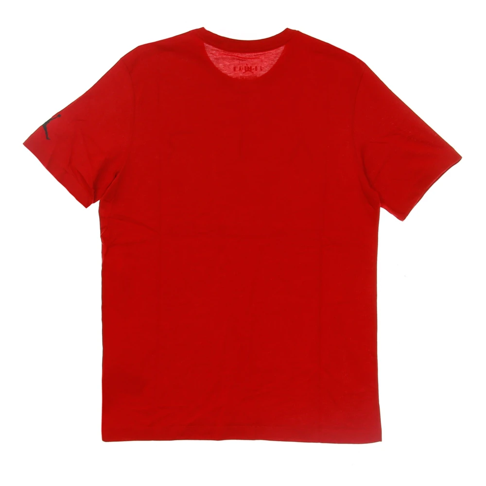 Jordan Rode Air Crew Tee Shirt Red Heren
