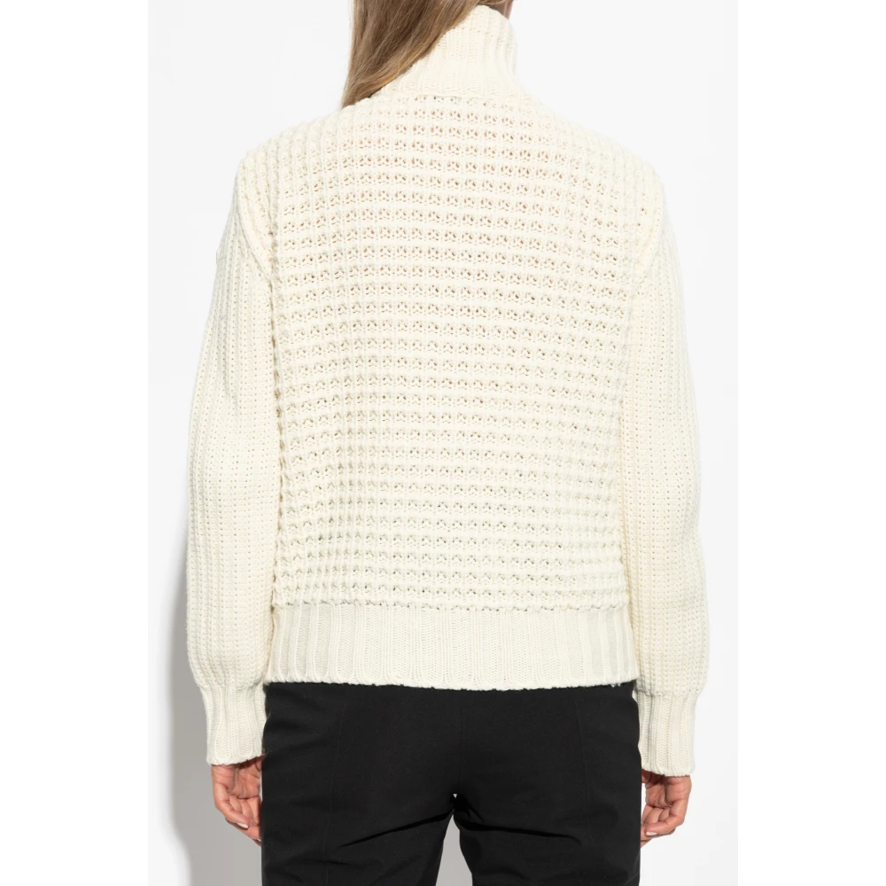 Moncler Vest met gewatteerde voorkant Beige Dames