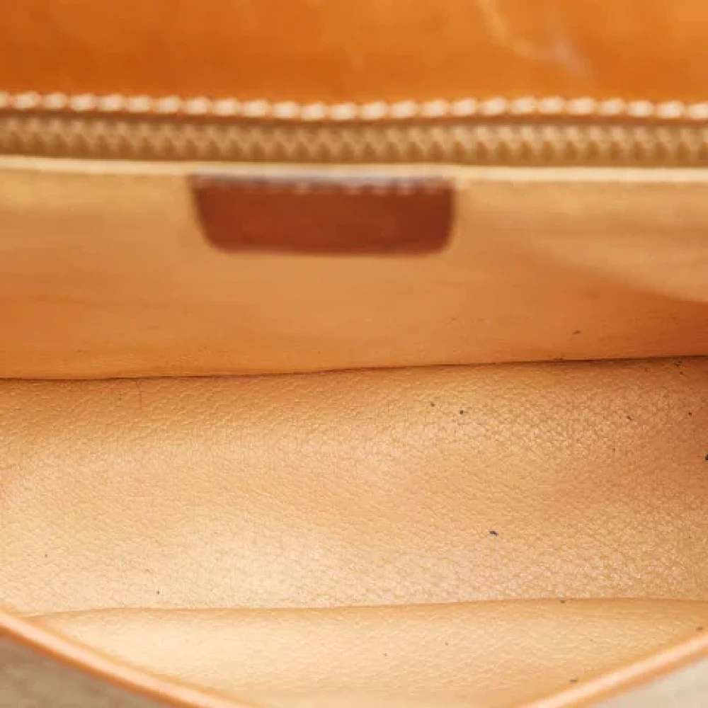 Celine Vintage Pre-owned Canvas shoulder-bags Beige Dames
