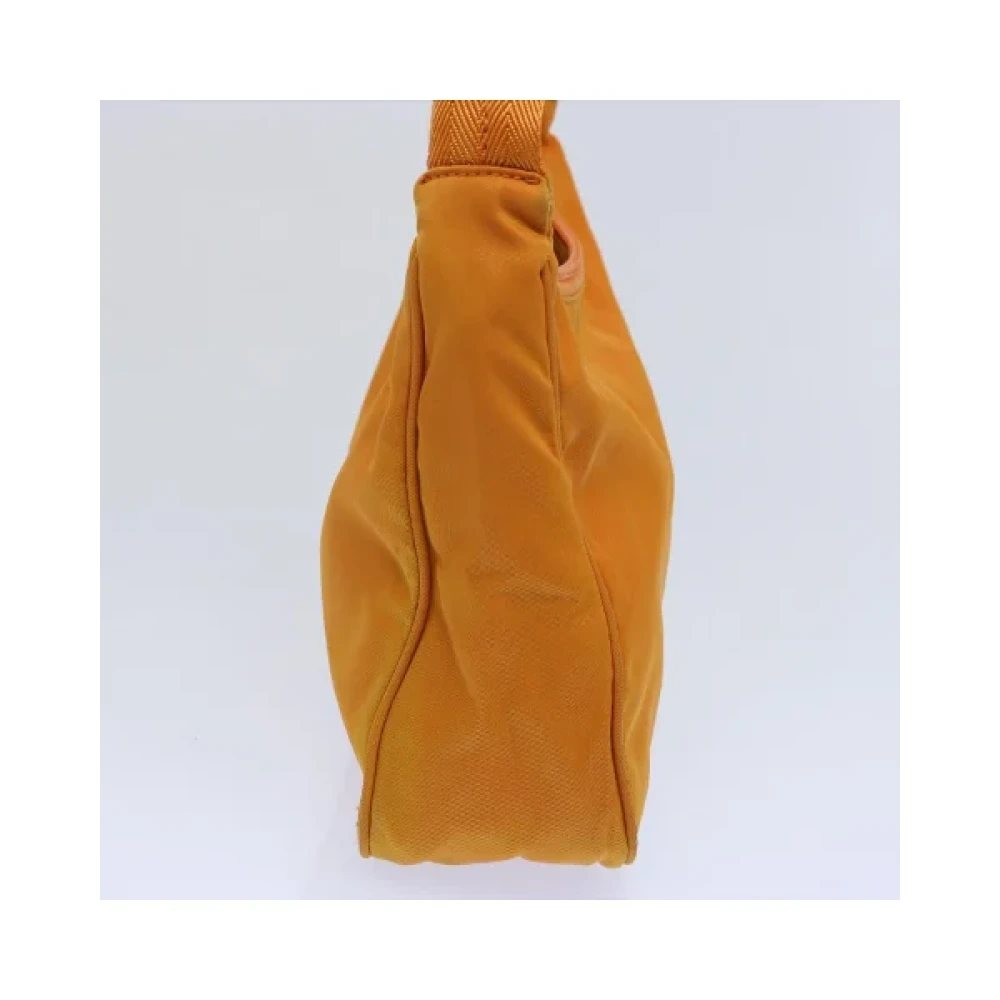 Prada Vintage Pre-owned Nylon handbags Orange Dames