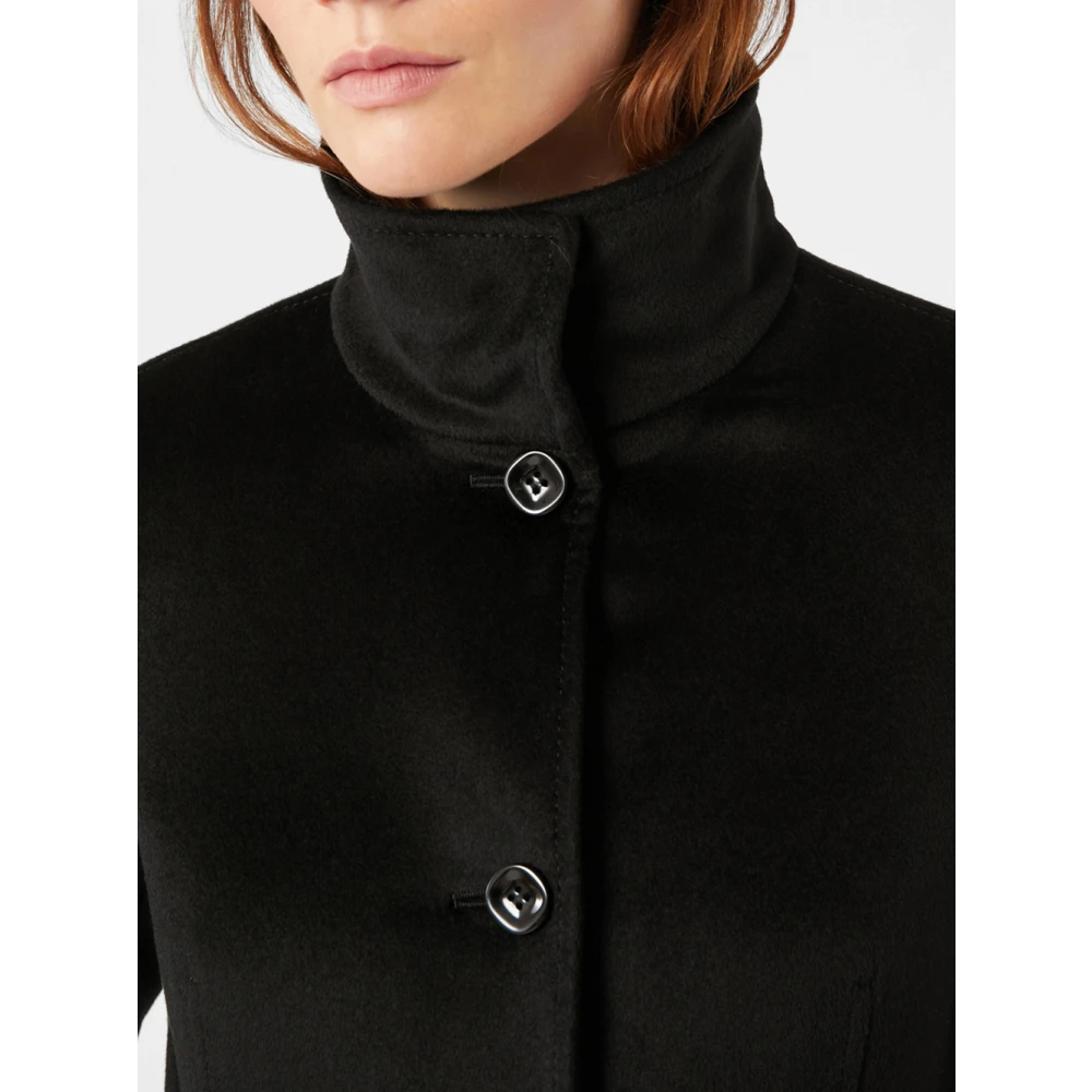 Pennyblack Elegante Zwarte Wollen Jas Liz Black Dames
