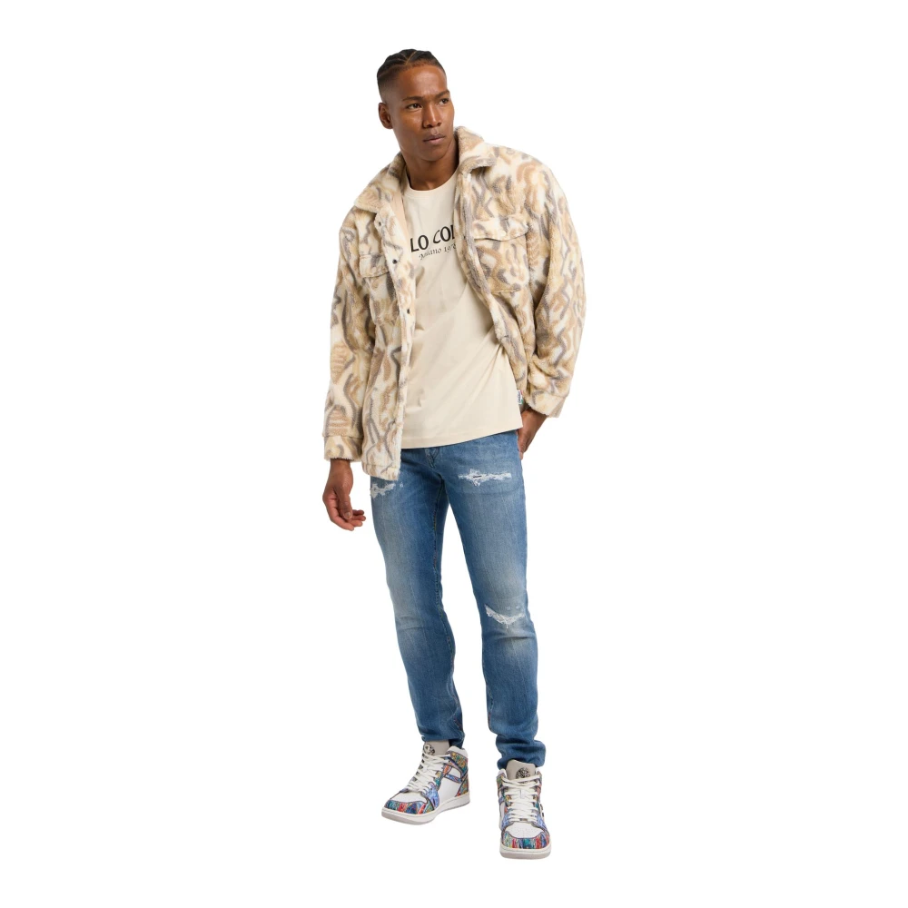 carlo colucci Gezellige Teddy Jas Beige Heren