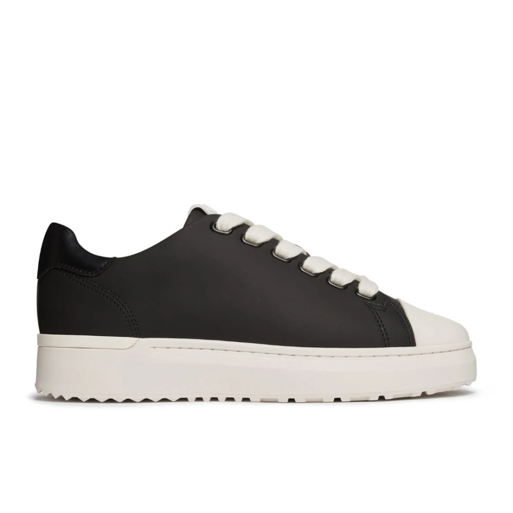 Mallet London Zwarte leren herensneakers Heren Schoenen