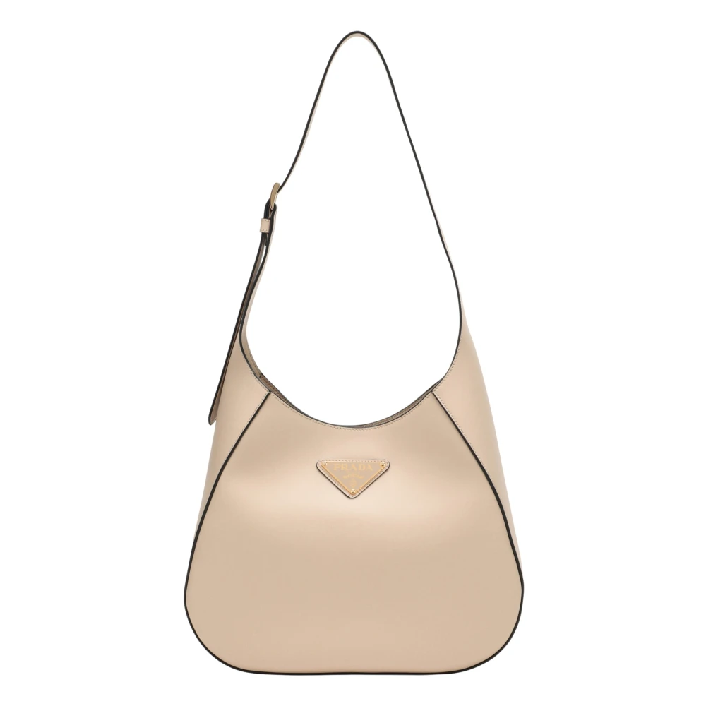 Prada Kleine Schoudertas Beige Dames