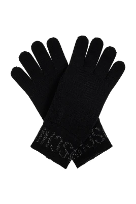Logostickade handskar