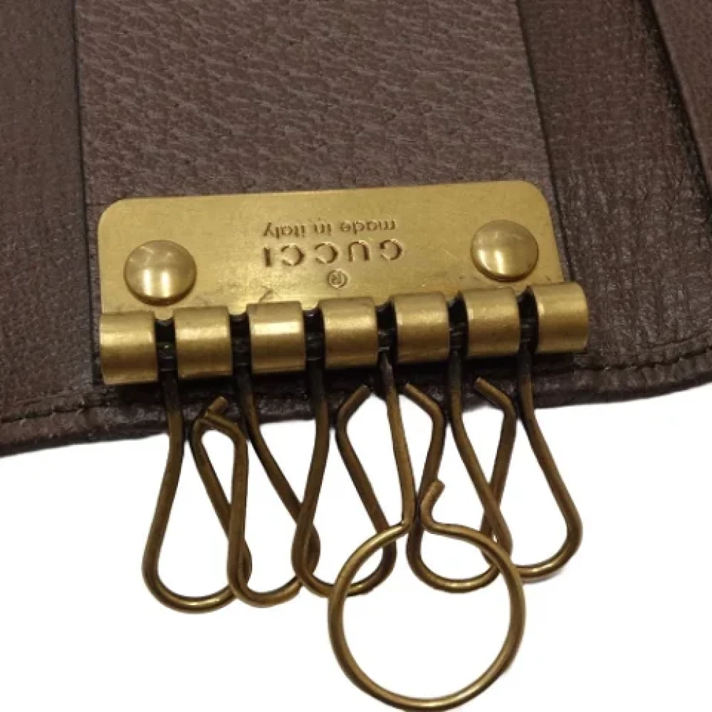 Gucci Vintage Pre-owned Canvas home-office Beige Dames