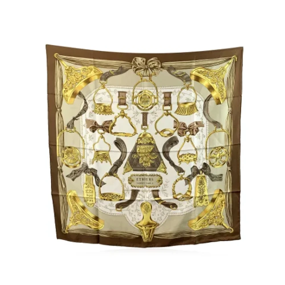 Pre-owned > Pre-owned Accessories > Pre-owned Scarves - - Hermès Vintage - Modalova