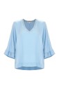 blouse-douce-a-col-en-v-avec-manches-trois-quarts