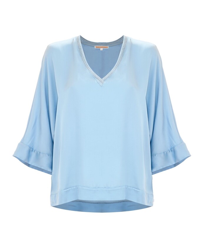 blouse-douce-a-col-en-v-avec-manches-trois-quarts