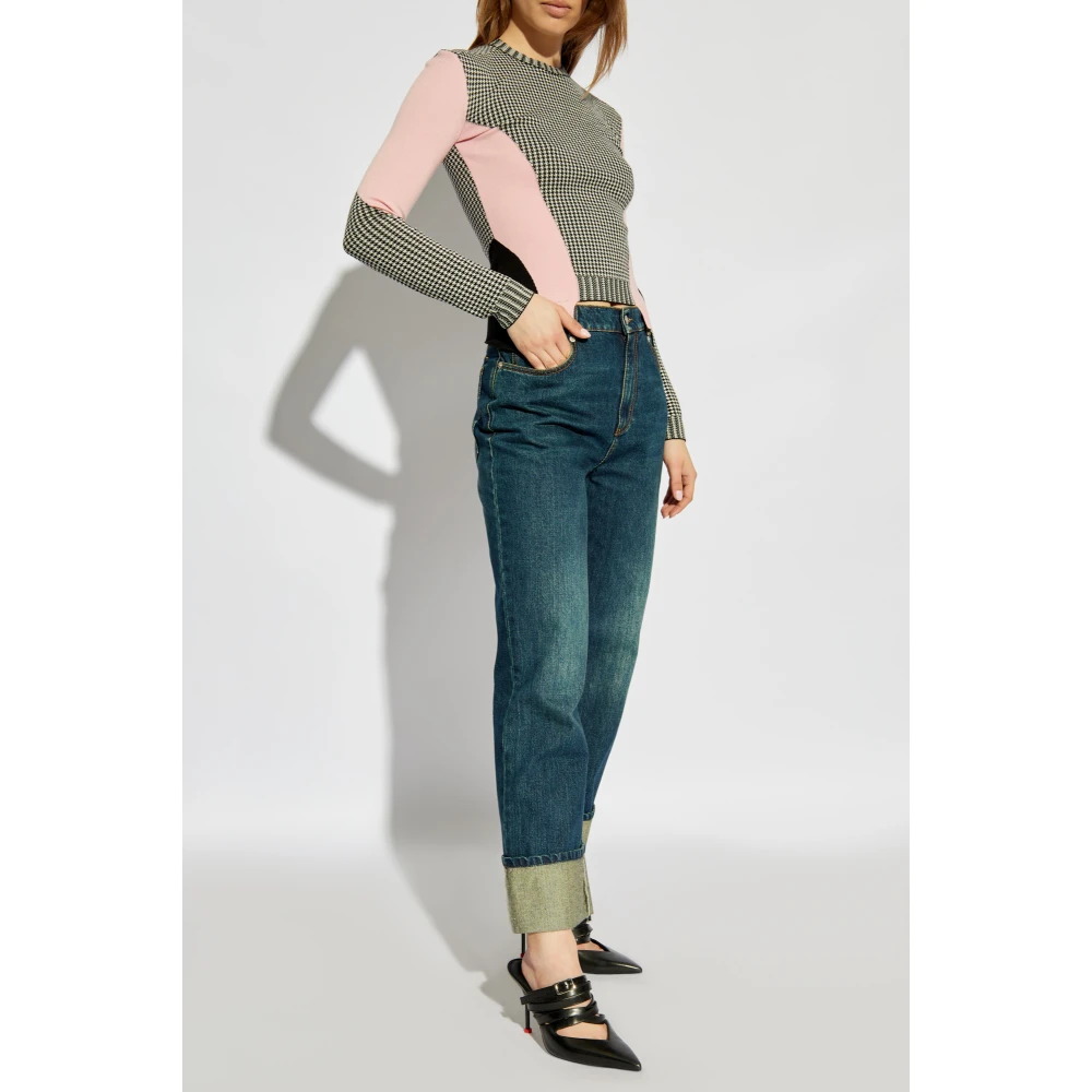 alexander mcqueen Gebreide trui met patroon Multicolor Dames