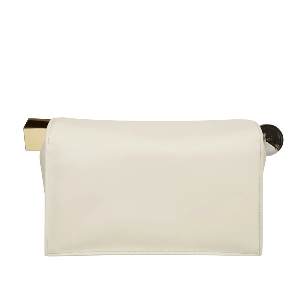 Jacquemus Ronde Vierkante Clutch Tas Beige Dames