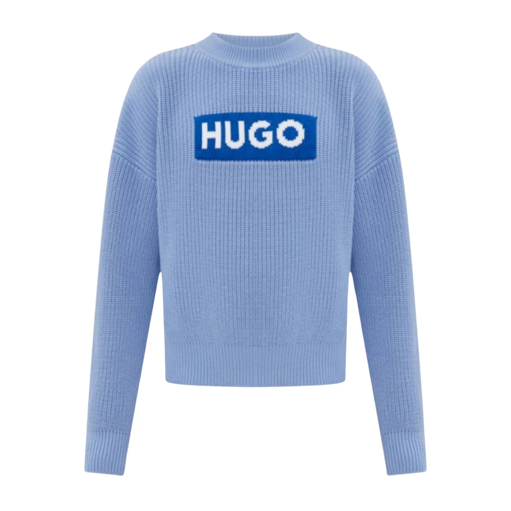 Hugo Boss Dames Trui Sloger_B Blue Dames