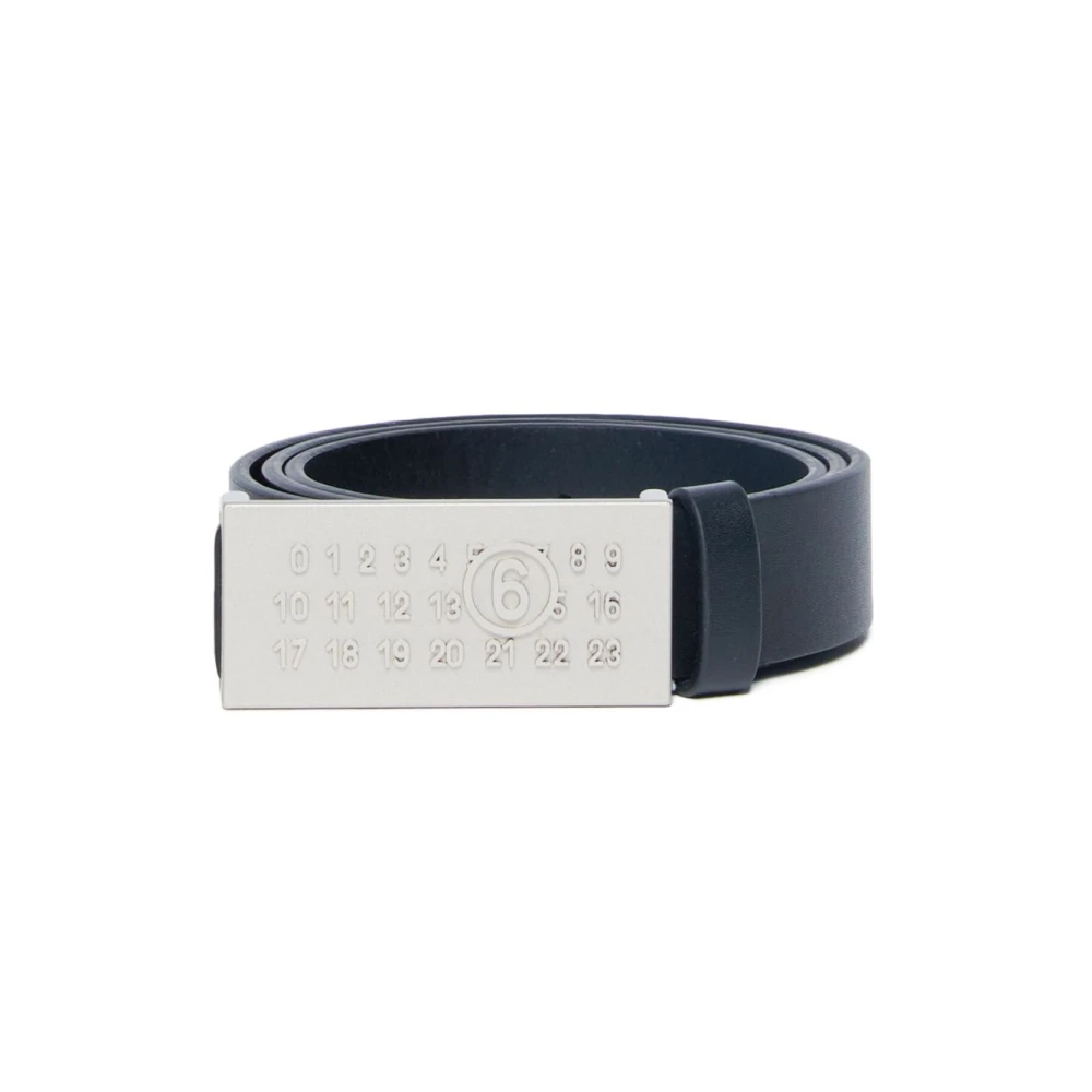 Mm6 Maison Margiela Women's Black Belts, Xl, Numeric Belt