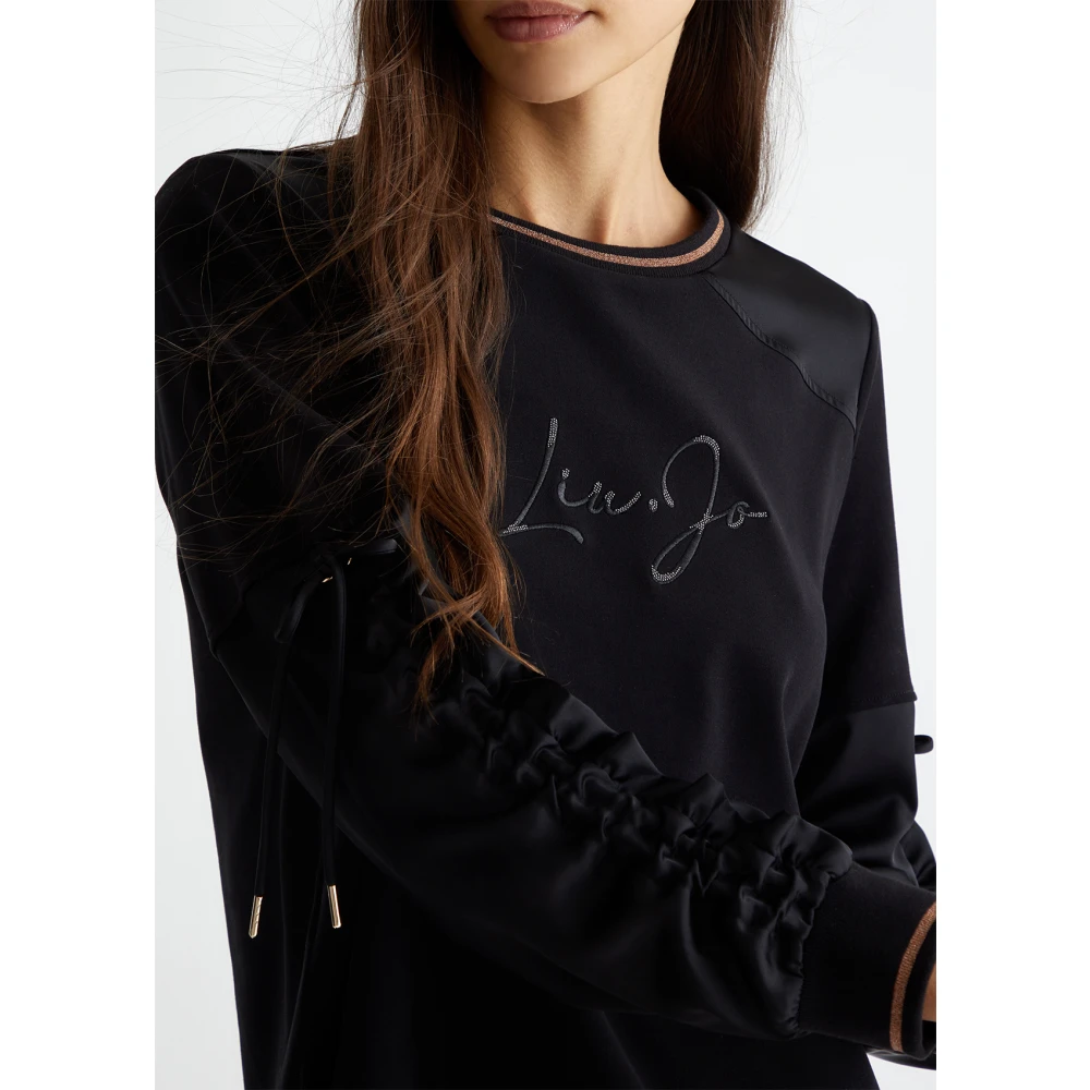 Liu Jo Sweatshirt met studs Black Dames