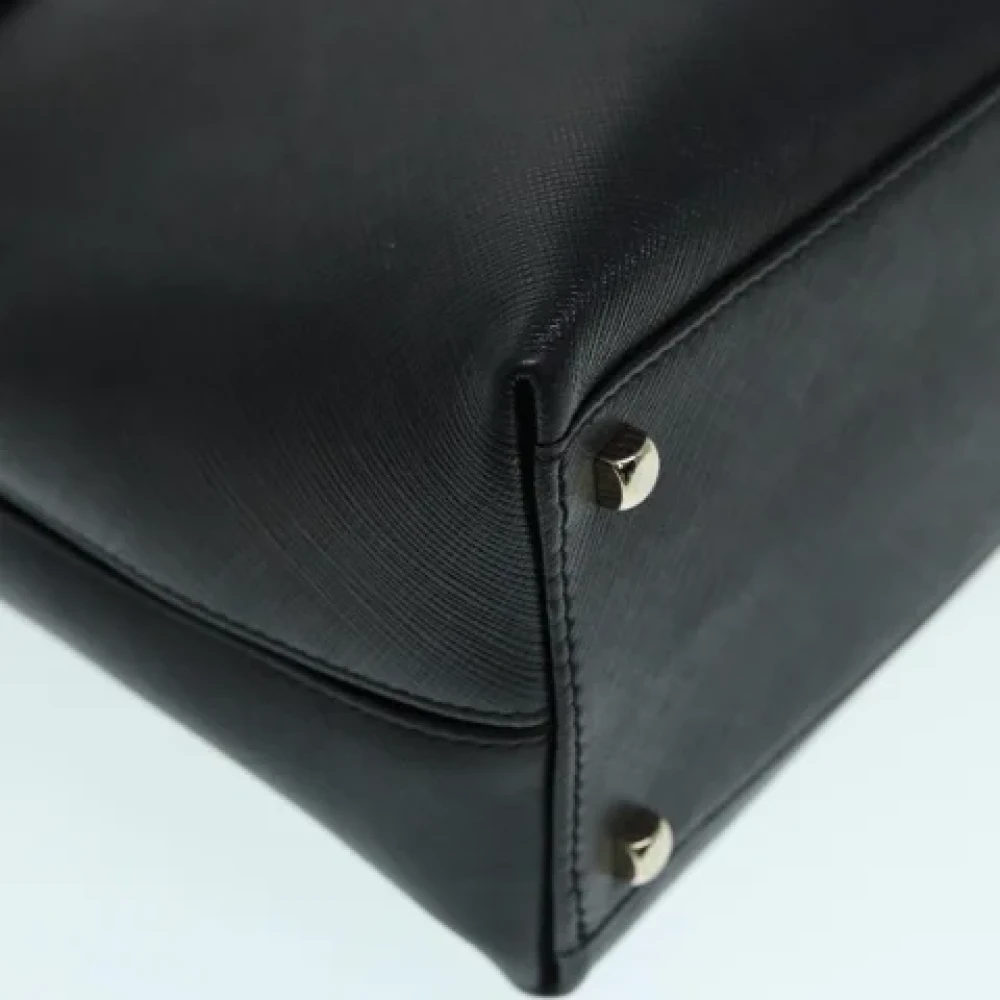 Salvatore Ferragamo Pre-owned Leather handbags Black Dames