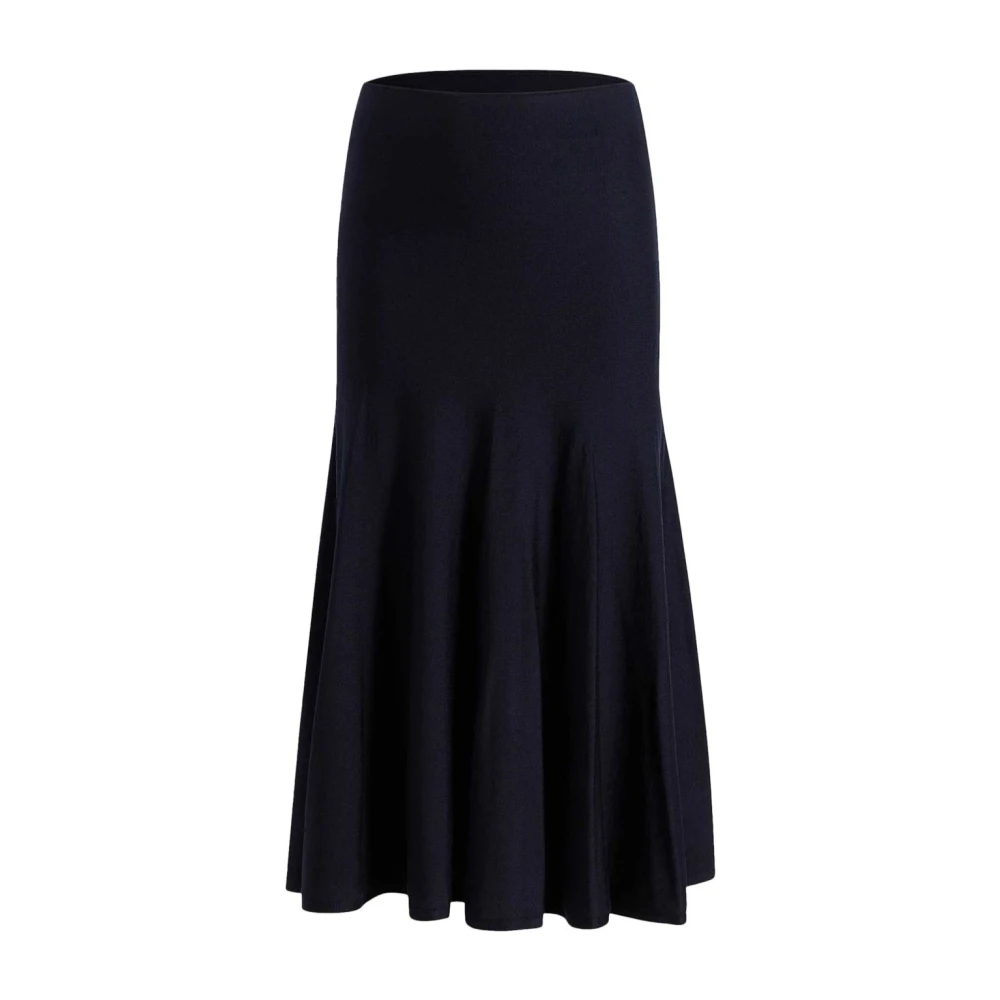 Khaite Blauwe Geribbelde Rok Blue Dames