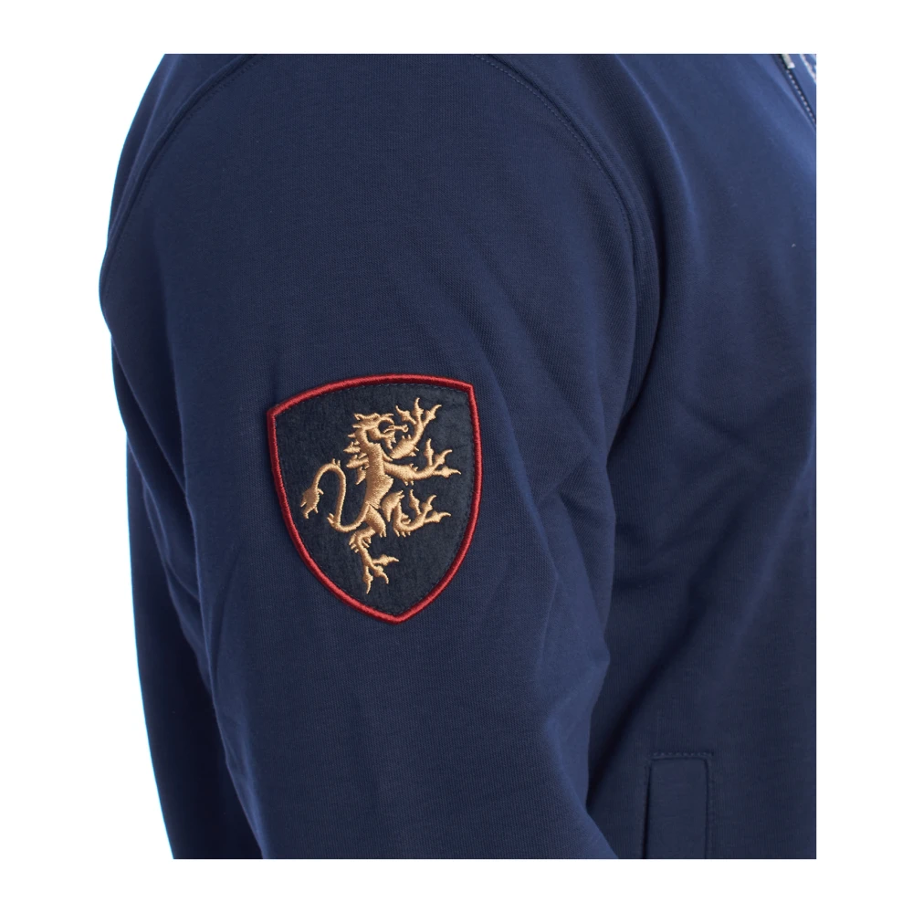LA MARTINA Heren Zip-Up Sweatshirt met Klassiek Design Blue Heren