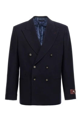 Double-Breasted Cashmere Blazer