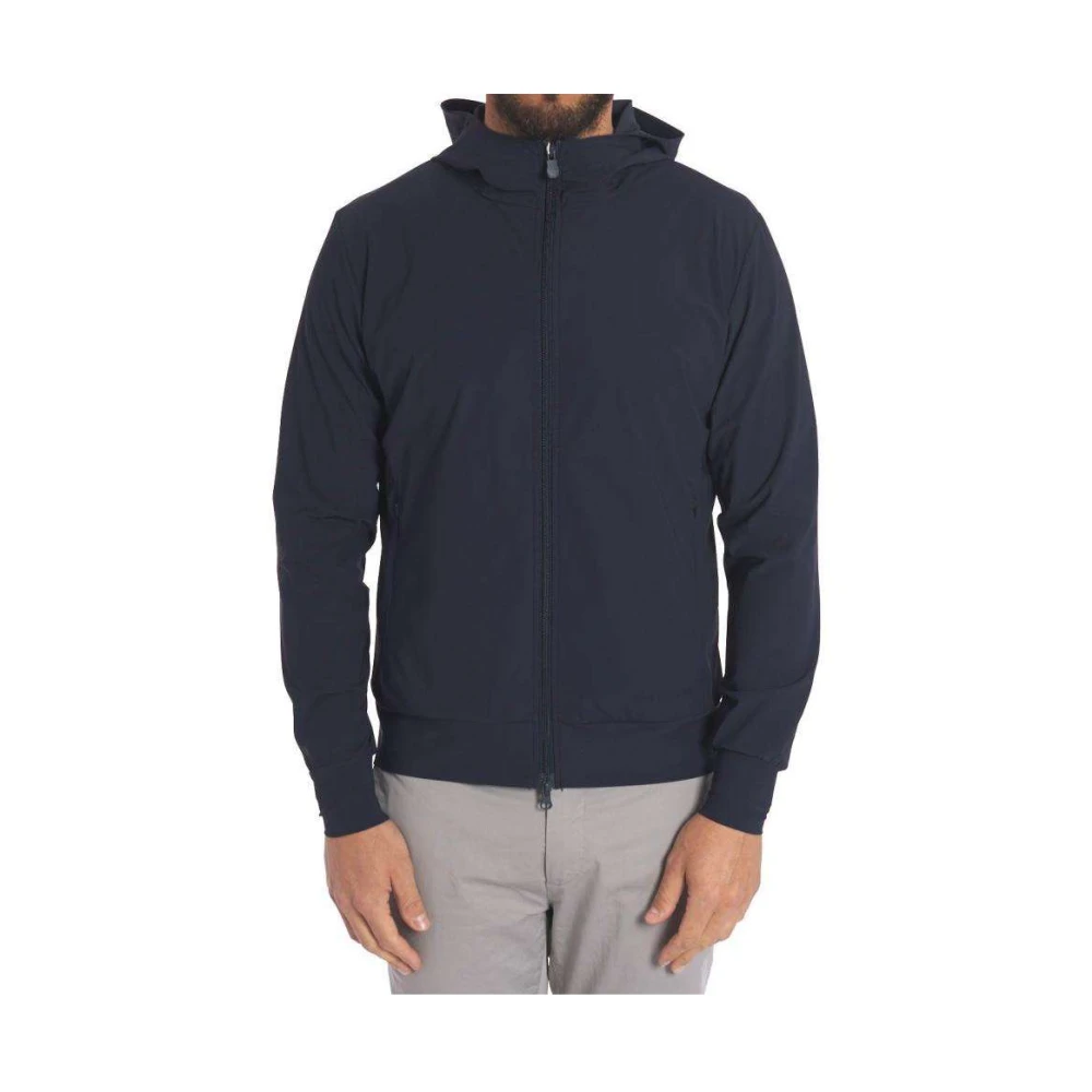 Save The Duck Stijlvolle Puffer Jas Blue Heren