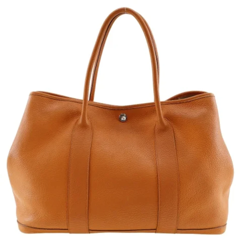 Hermès Vintage Pre-owned Leather handbags Orange Dames